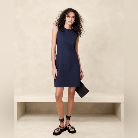 NWT! Banana Republic Black Everywhere Ponte Sheath Dress - Multiple 🪼👗 - Picture 5 of 9